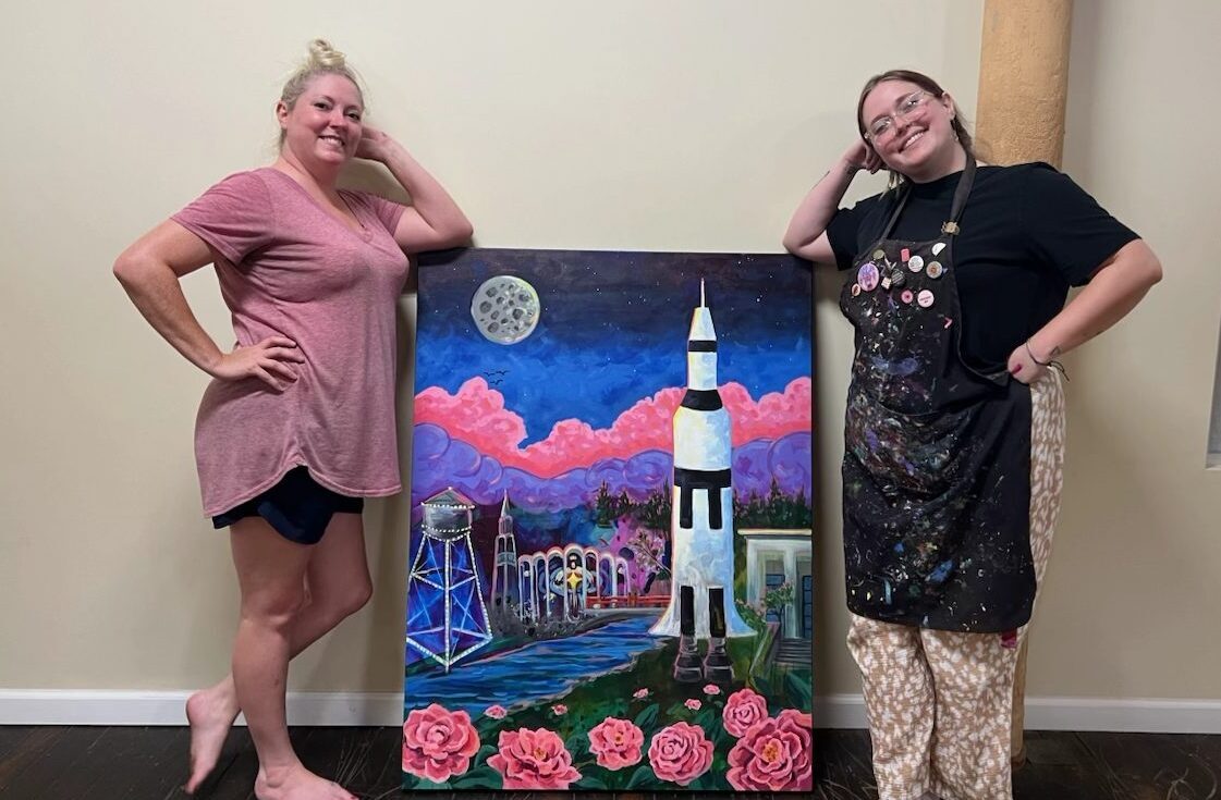 LOWE MILL X MAKE-A-WISH: Local artists auction painting for K LOWE MILL X MAKE-A-WISH: Local artists auction painting for K