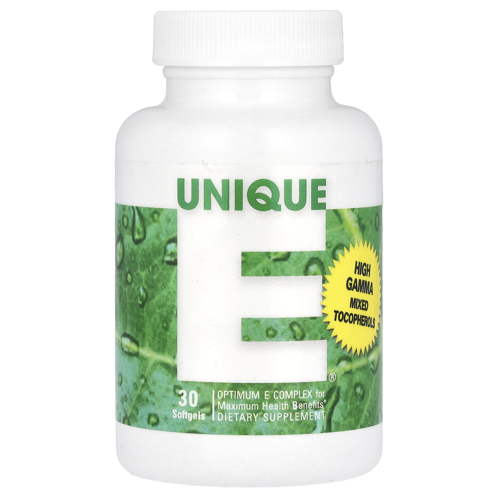 Unique E®, High Gamma Mixed Tocopherol Concentrate, 30 Softgels