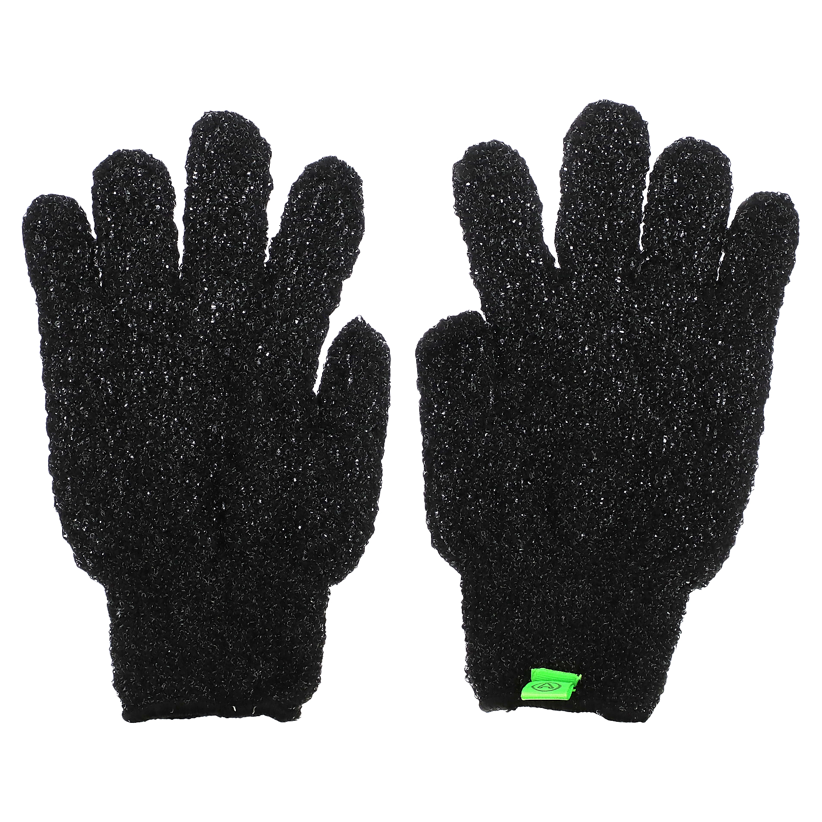 Exfoliating Gloves, Black, 1 Pair