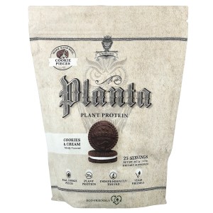 Planta, Plant Protein, Cookies & Cream, 2.07 lbs (937.5 g) Planta, Plant Protein, Cookies & Cream, 2.07 lbs (937.5 g)