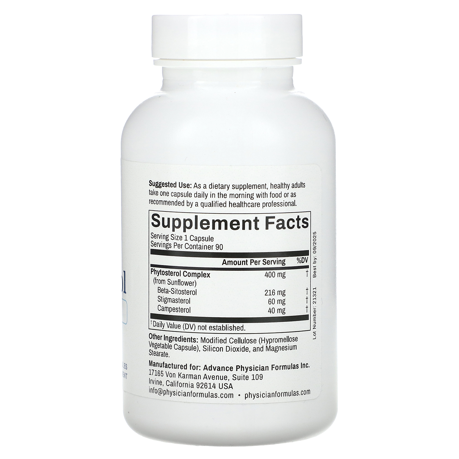 Beta-Sitosterol, 90 Vegetable Capsules