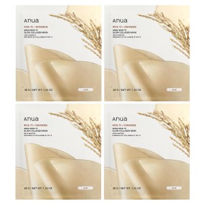 Rice 70 Glow Collagen Beauty Mask, 4 Sheets, 1.34 oz (38 g) Each Rice 70 Glow Collagen Beauty Mask, 4 Sheets, 1.34 oz (38 g) Each
