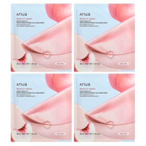 Peach 70 Niacin Brightening Collagen Beauty Mask, 4 Sheets, 1.34 oz (38 g) Each Peach 70 Niacin Brightening Collagen Beauty Mask, 4 Sheets, 1.34 oz (38 g) Each