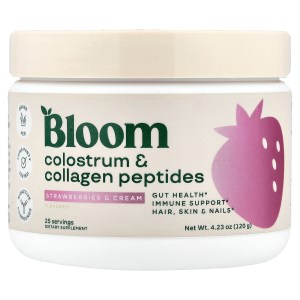 Colostrum & Collagen Peptides, Strawberries & Cream, 4.23 oz (120 g) Colostrum & Collagen Peptides, Strawberries & Cream, 4.23 oz (120 g)