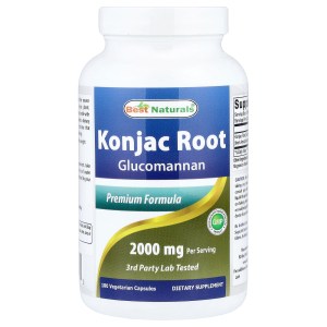 Konjac Root, 180 Vegetarian Capsules (666 mg per Capsule) Konjac Root, 180 Vegetarian Capsules (666 mg per Capsule)