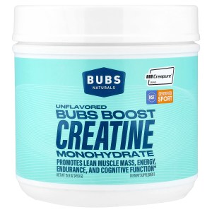 Bubs Boost Creatine Monohydrate, Unflavored, 15.9 oz (450 g) Bubs Boost Creatine Monohydrate, Unflavored, 15.9 oz (450 g)