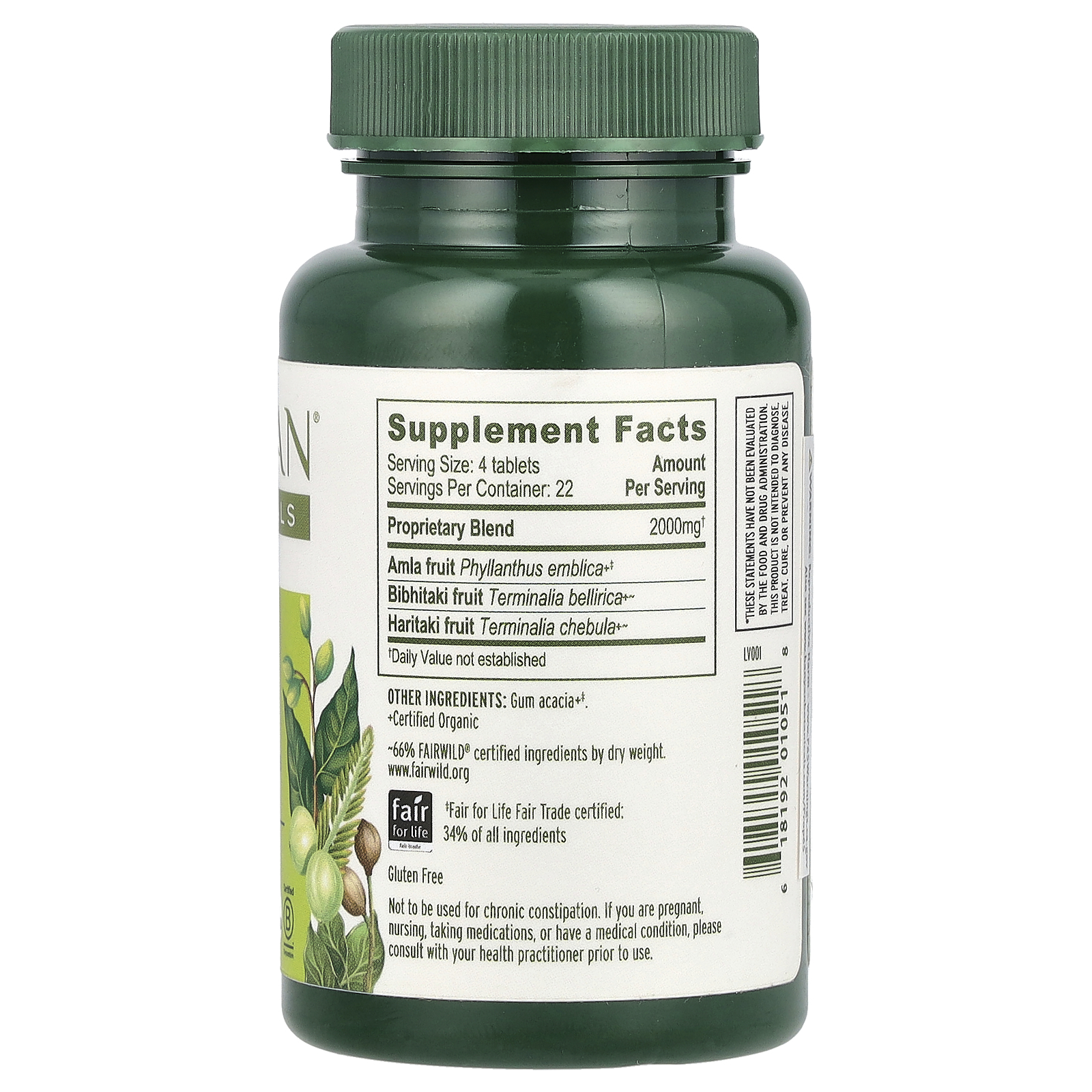 Triphala, 90 Tablets
