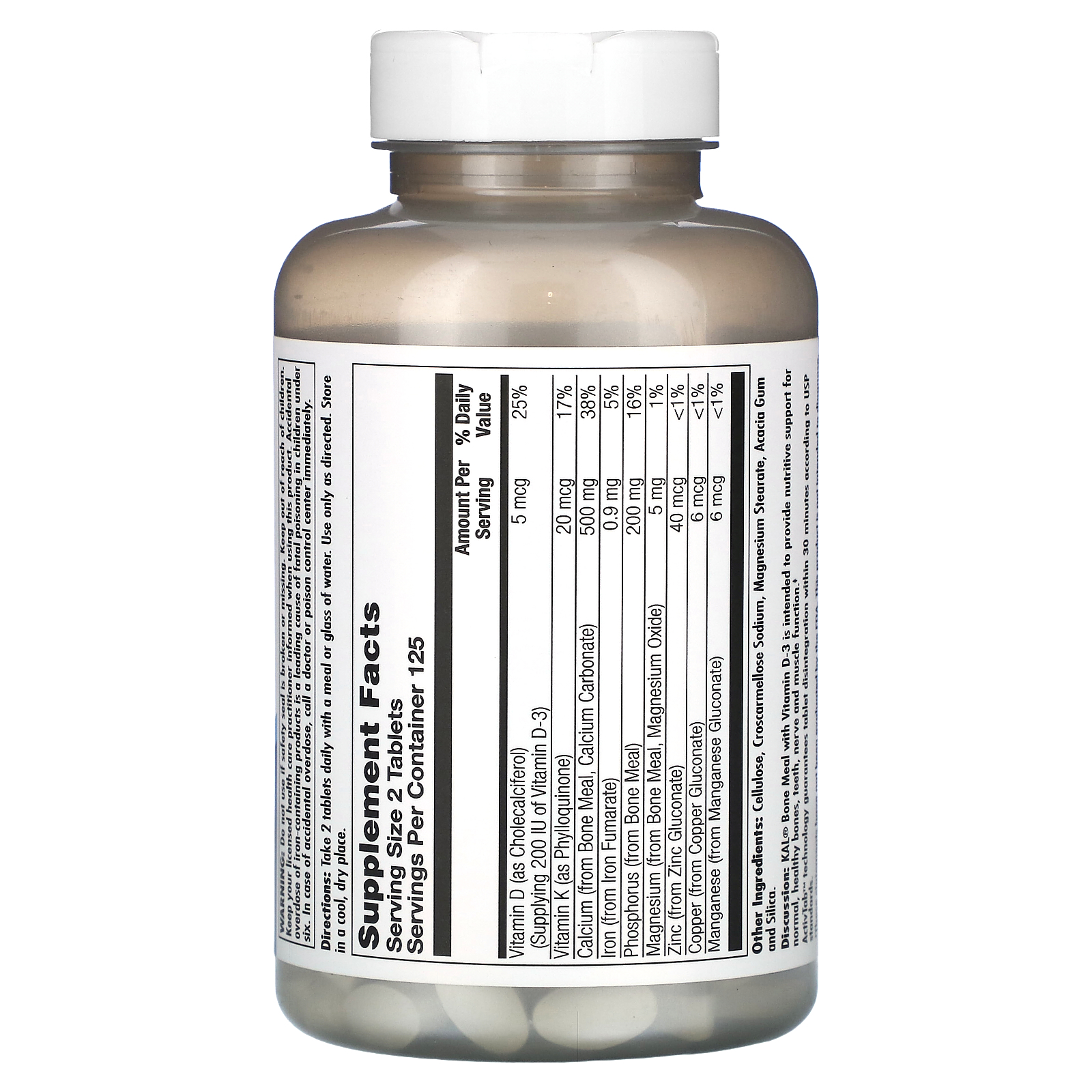 Bone Meal, 250 Tablets