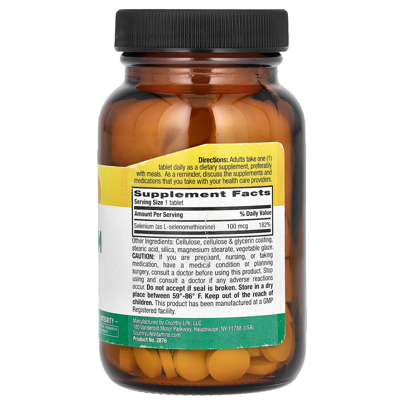 Selenium, 100 mcg, 180 Tablets