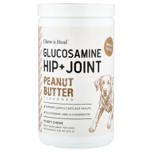 Glucosamine Hip + Joint, For Dogs, Peanut Butter, 90 Soft Chews, 9.52 oz (270 g) Glucosamine Hip + Joint, For Dogs, Peanut Butter, 90 Soft Chews, 9.52 oz (270 g)