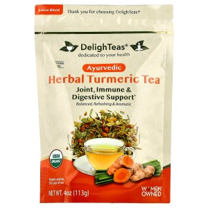 Ayurvedic Herbal Turmeric Tea, Loose Blend, Caffeine Free , 4 oz (113 g) Ayurvedic Herbal Turmeric Tea, Loose Blend, Caffeine Free , 4 oz (113 g)