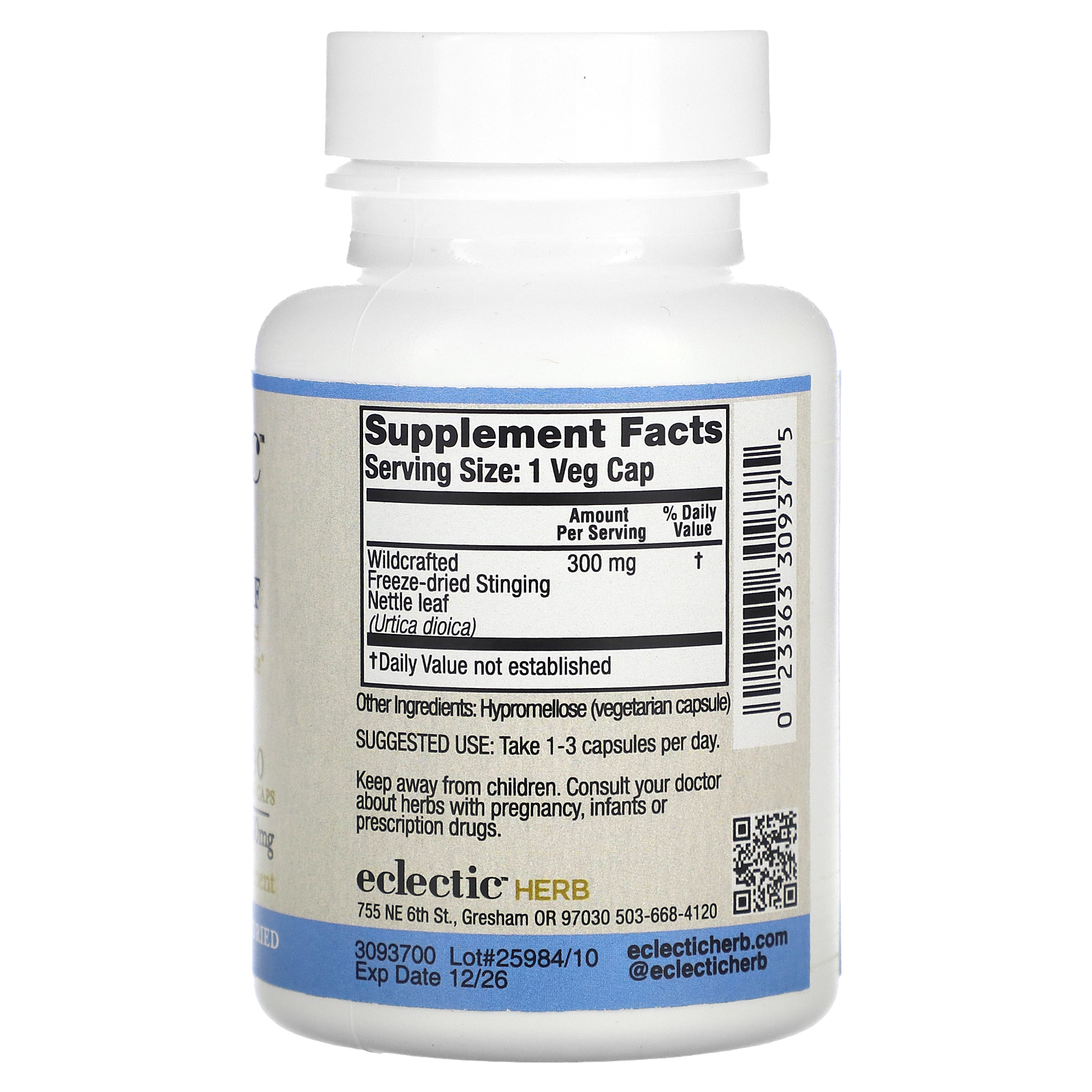Nettle Leaf, Supports Sinuses & Immune Response, 300 mg, 90 Veg Caps
