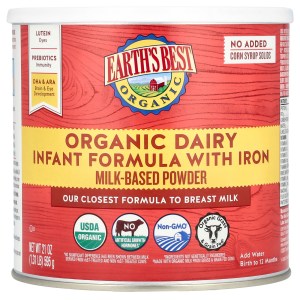 Organic Dairy Infant Formula with Iron, Birth to 12 Months, 21 oz (595 g) Organic Dairy Infant Formula with Iron, Birth to 12 Months, 21 oz (595 g)