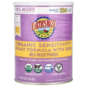 Organic Sensitivity Infant Formula with Iron, For Baby’s First 12 Months, 32 oz (907 g) Organic Sensitivity Infant Formula with Iron, For Baby’s First 12 Months, 32 oz (907 g)