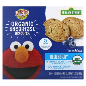 Organic Breakfast Biscuits, 2 Years and Up, Blueberry, 5 Packs, 0.7 oz (20 g) Each Organic Breakfast Biscuits, 2 Years and Up, Blueberry, 5 Packs, 0.7 oz (20 g) Each