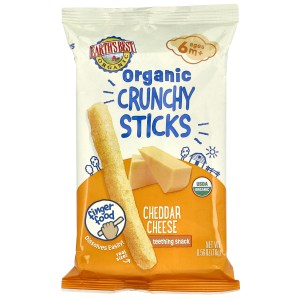 Organic Crunchy Sticks, 6+ Months, Cheddar Cheese, 0.56 oz (16 g) Organic Crunchy Sticks, 6+ Months, Cheddar Cheese, 0.56 oz (16 g)
