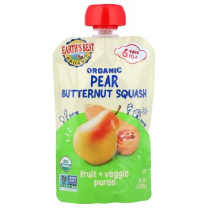 Organic Fruit + Veggie Puree, 6+ Months, Pear Butternut Squash, 3.5 oz (99 g) Organic Fruit + Veggie Puree, 6+ Months, Pear Butternut Squash, 3.5 oz (99 g)