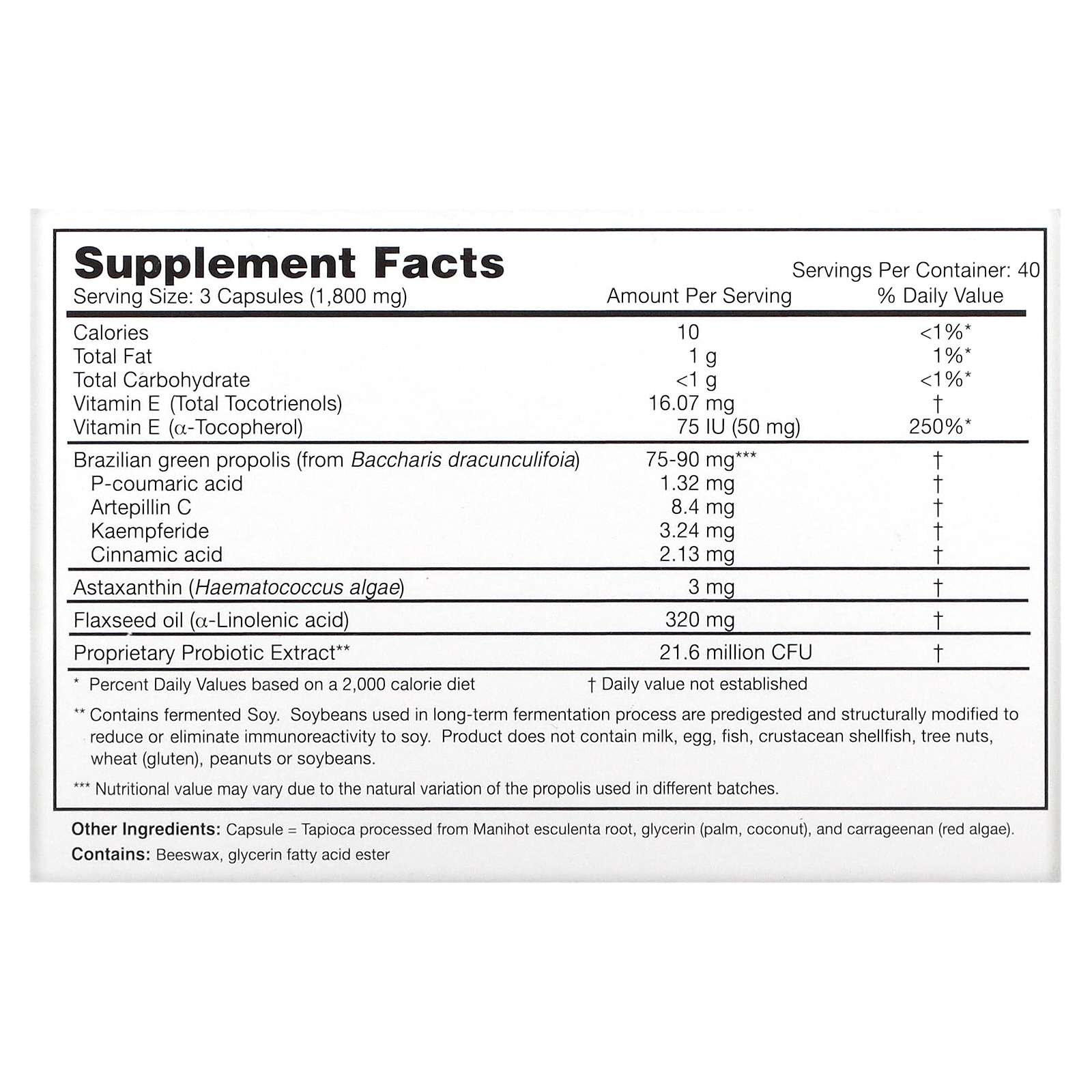 Propolis Plus®, 120 Capsules