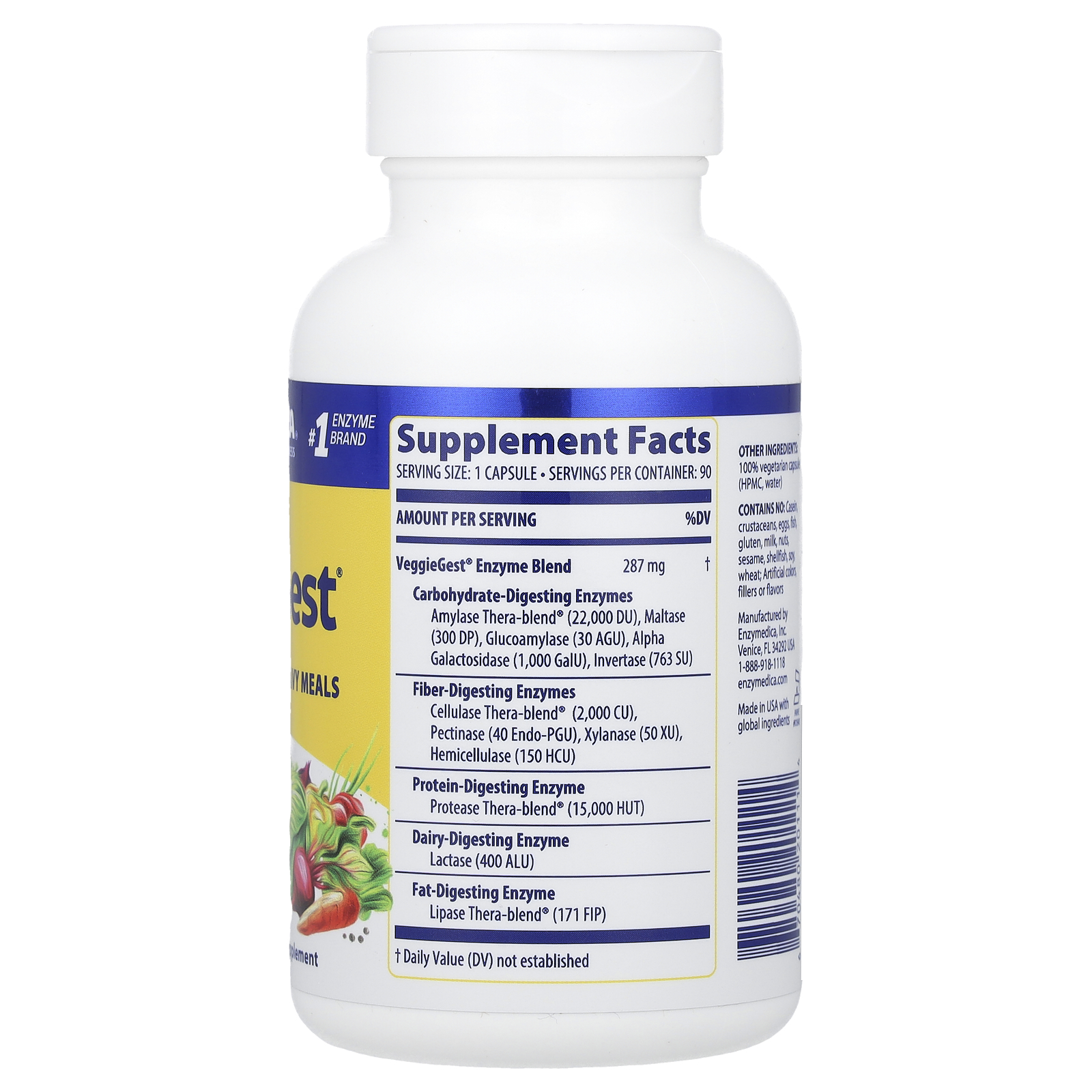 VeggieGest®, 90 Capsules