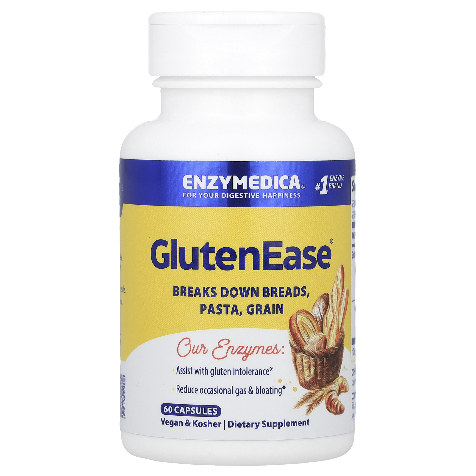 GlutenEase®, 60 Capsules