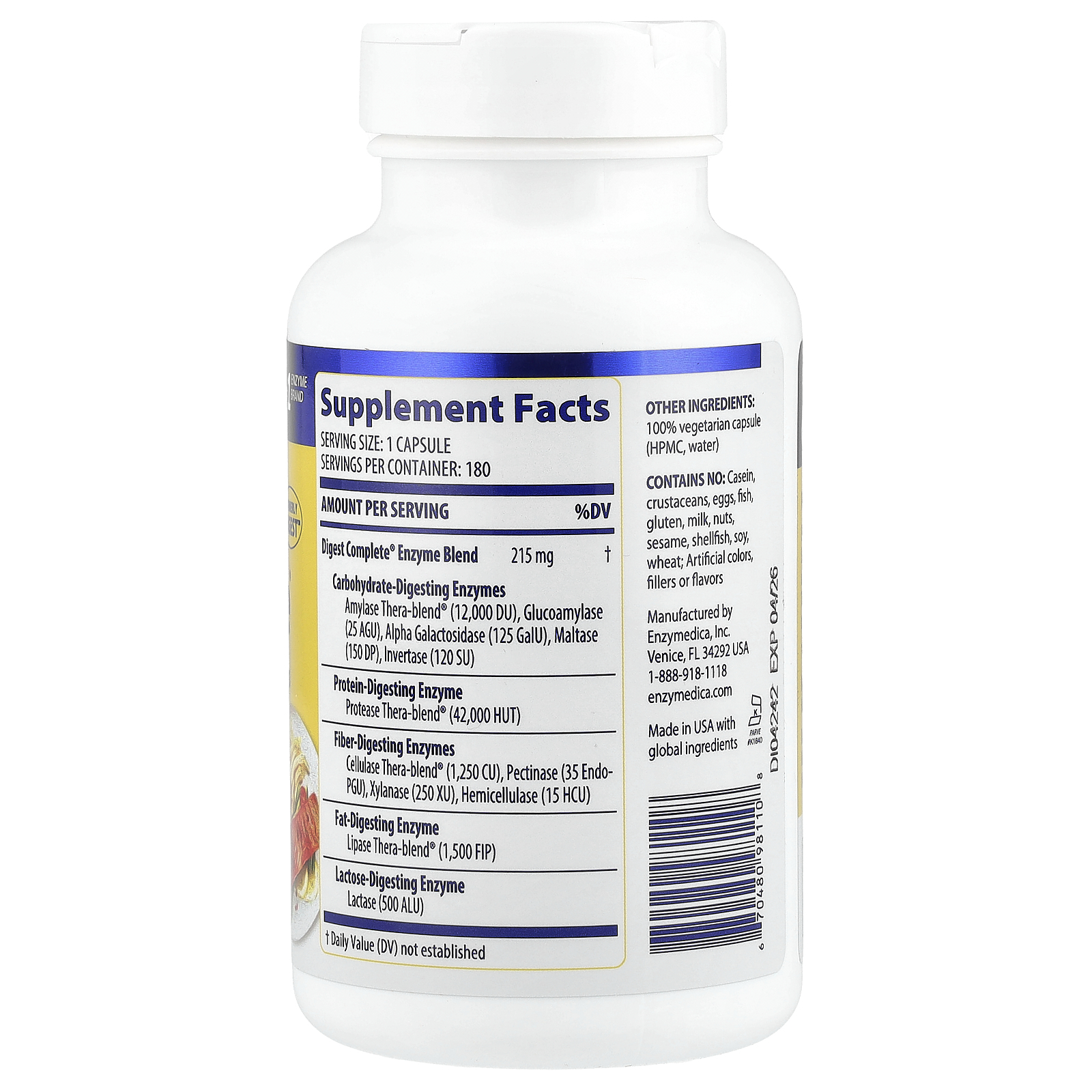 Digest Complete®, 180 Capsules