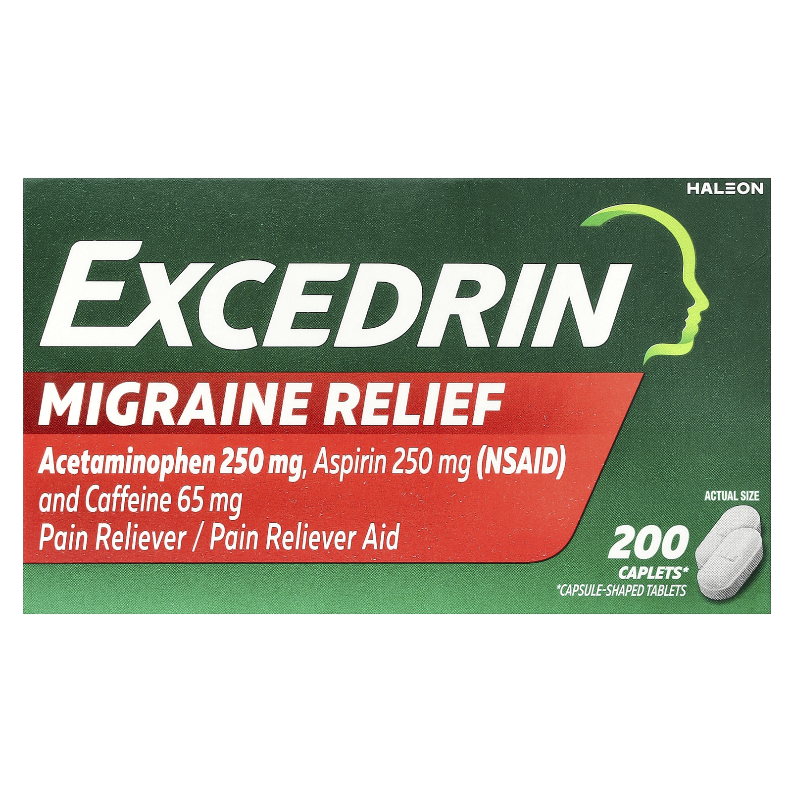Migraine Relief, 200 Caplets