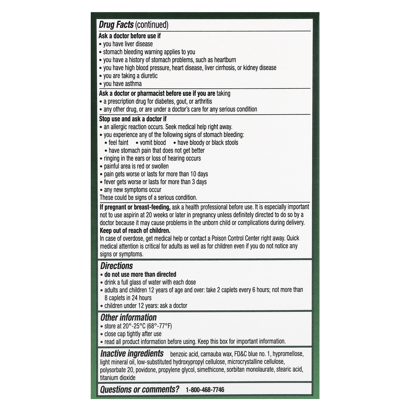Headache, 200 Caplets