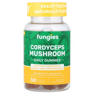 Cordyceps Mushroom Daily Gummies, Mango and Pineapple, 30 Pectin Gummies (50 mg per Gummy) Cordyceps Mushroom Daily Gummies, Mango and Pineapple, 30 Pectin Gummies (50 mg per Gummy)