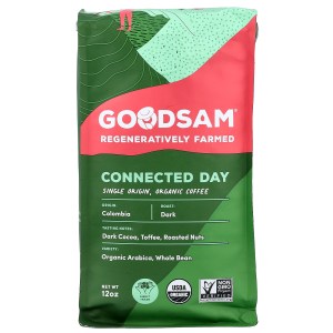 Single Origin Organic Coffee, Connected Day, Whole Bean, Dark Roast, 12 oz Single Origin Organic Coffee, Connected Day, Whole Bean, Dark Roast, 12 oz