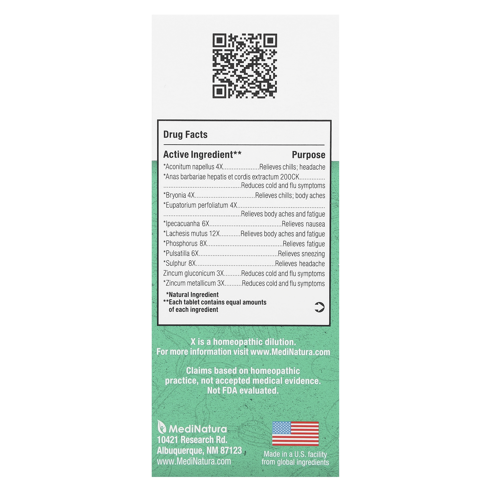 BHI Flu+, 100 Tablets