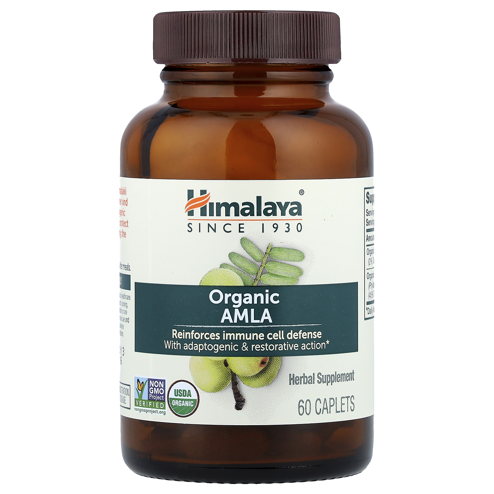 Organic Amla, 60 Caplets