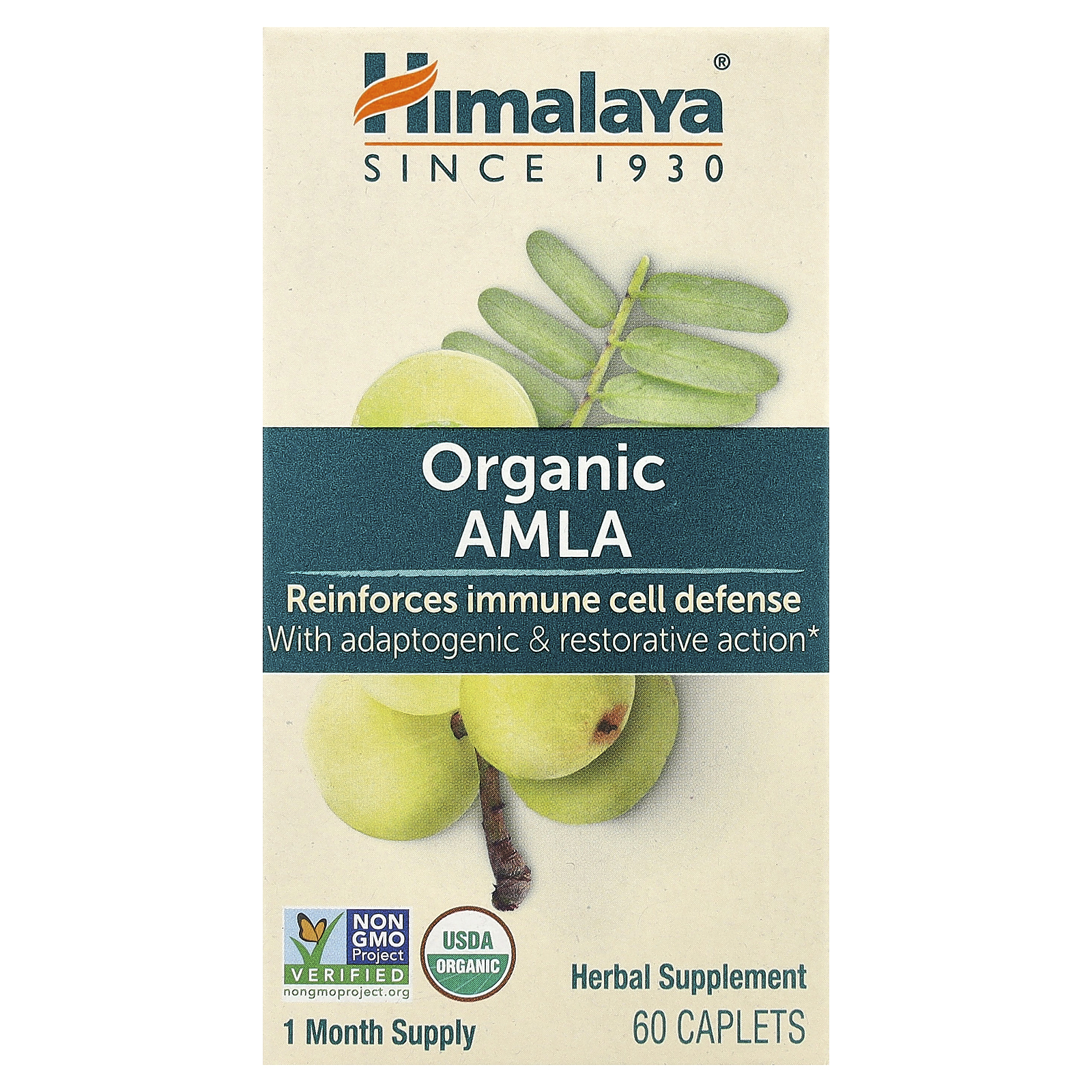 Organic Amla, 60 Caplets