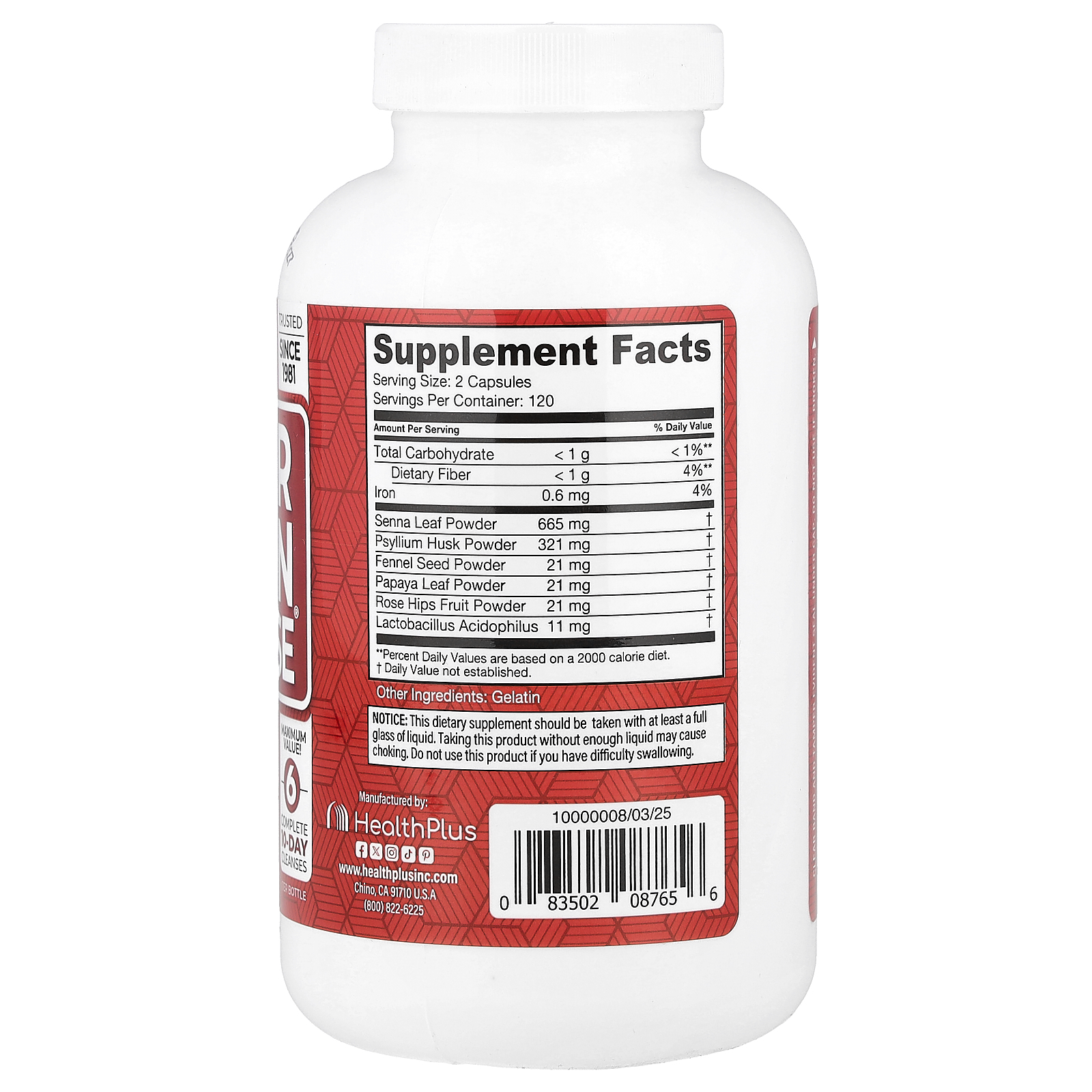 Super Colon Cleanse®, 240 Capsules