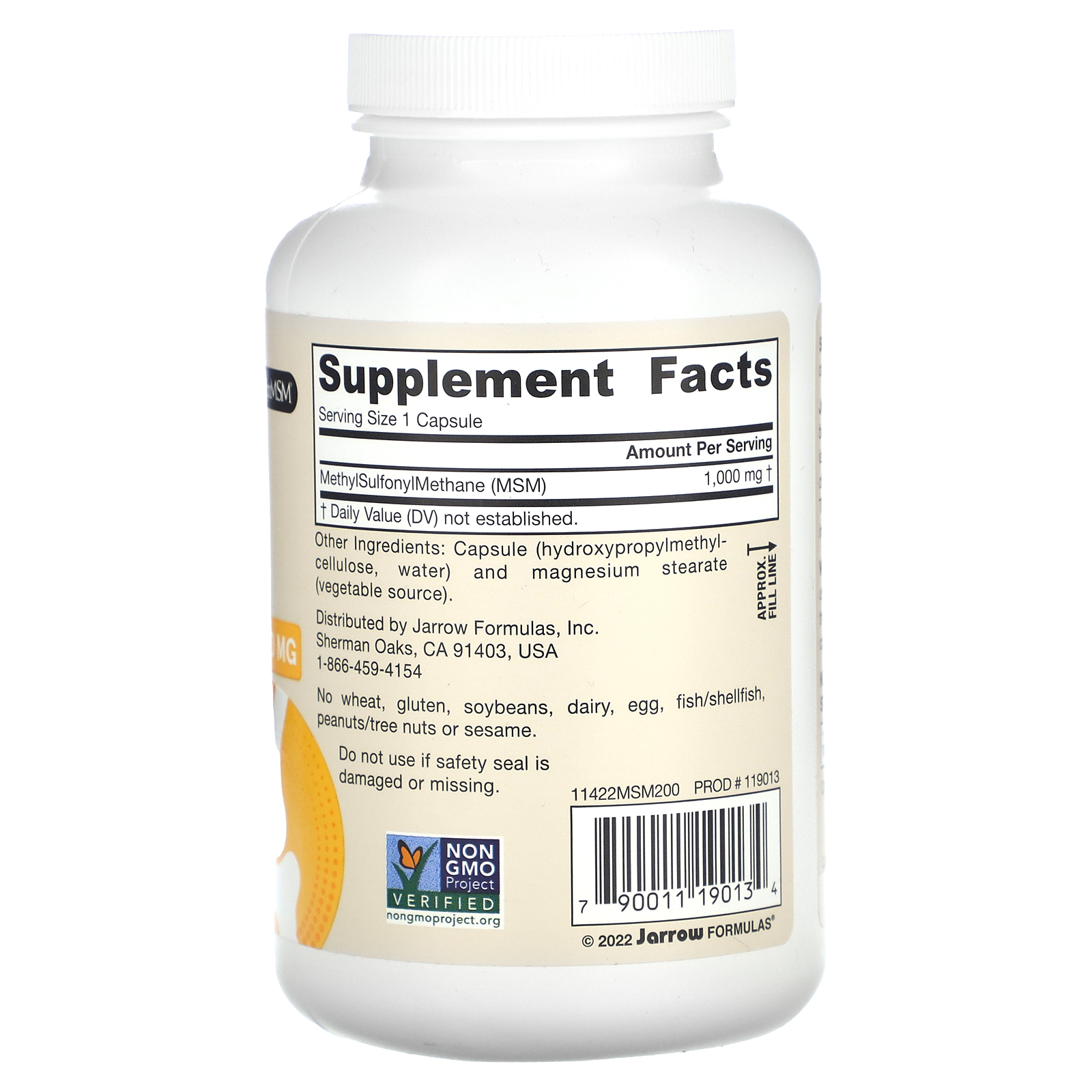 Vegan MSM, 1,000 mg, 200 Veggie Capsules