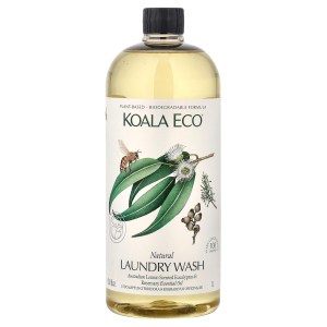 Natural Laundry Wash, Australian Lemon Scented Eucalyptus & Rosemary Essential Oil, 33.8 fl oz (1 l) Natural Laundry Wash, Australian Lemon Scented Eucalyptus & Rosemary Essential Oil, 33.8 fl oz (1 l)