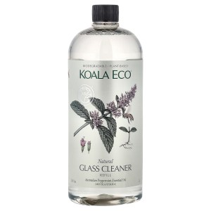 Natural Glass Cleaner, Refill, Australian Peppermint Essential Oil, 33.8 fl oz (1 l) Natural Glass Cleaner, Refill, Australian Peppermint Essential Oil, 33.8 fl oz (1 l)