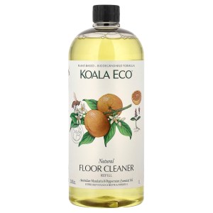 Natural Floor Cleaner, Refill, Australian Mandarin & Peppermint Essential Oil, 33.8 fl oz (1 l) Natural Floor Cleaner, Refill, Australian Mandarin & Peppermint Essential Oil, 33.8 fl oz (1 l)