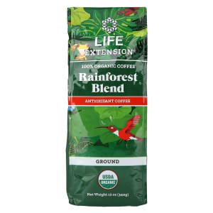 100% Organic Coffee, Rainforest Blend, Ground, 12 oz (340 g) 100% Organic Coffee, Rainforest Blend, Ground, 12 oz (340 g)