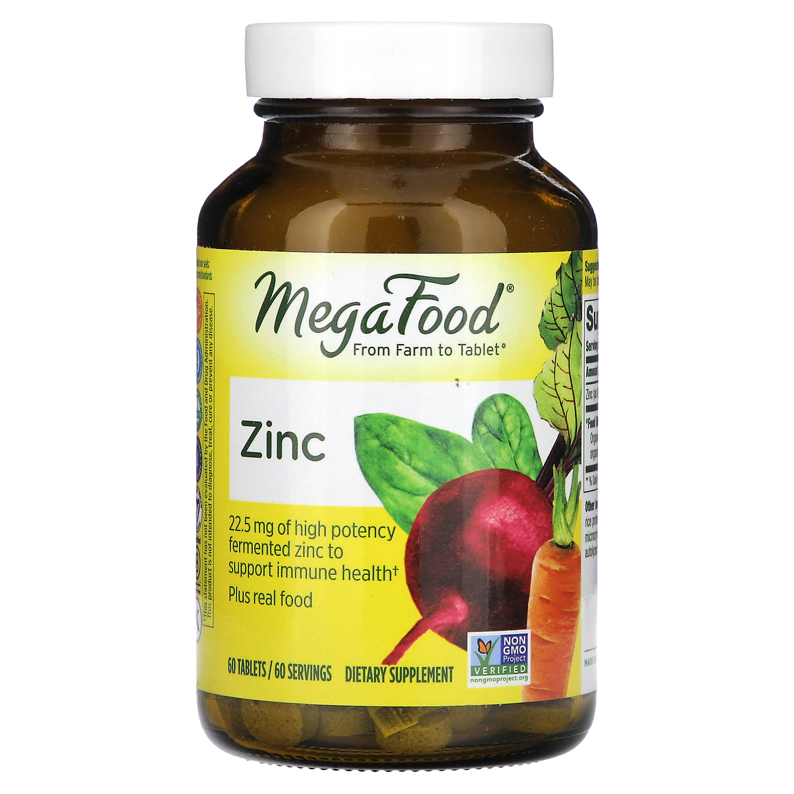Zinc, 22.5 mg, 60 Tablets