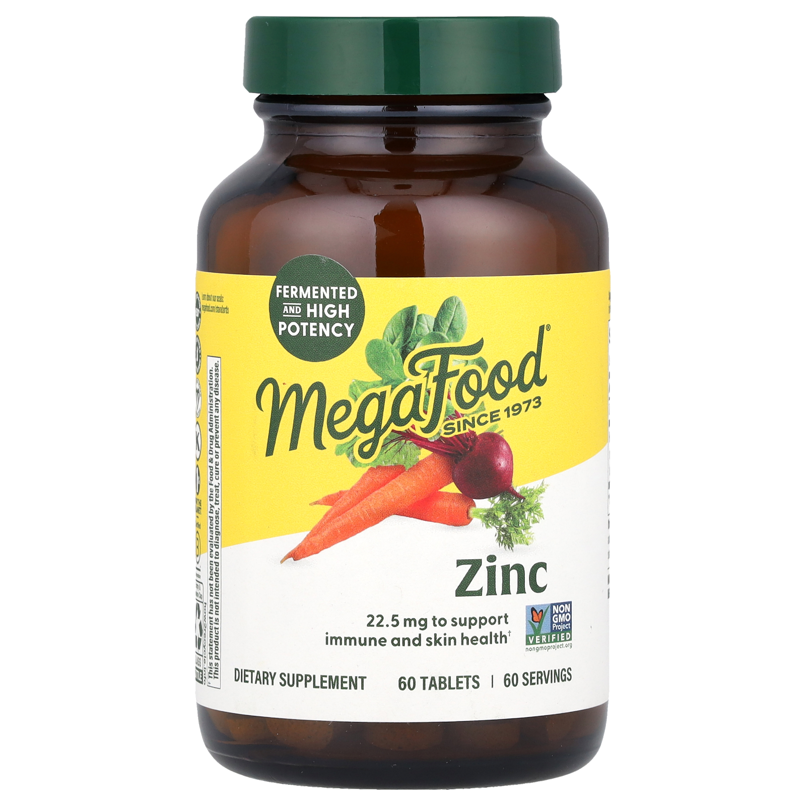 Zinc, 22.5 mg, 60 Tablets