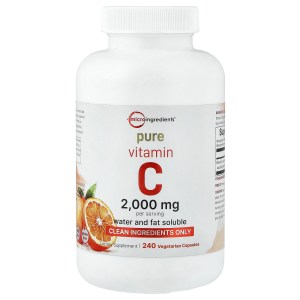 Pure Vitamin C, 240 Vegetarian Capsules (666.66 mg per Capsule) Pure Vitamin C, 240 Vegetarian Capsules (666.66 mg per Capsule)