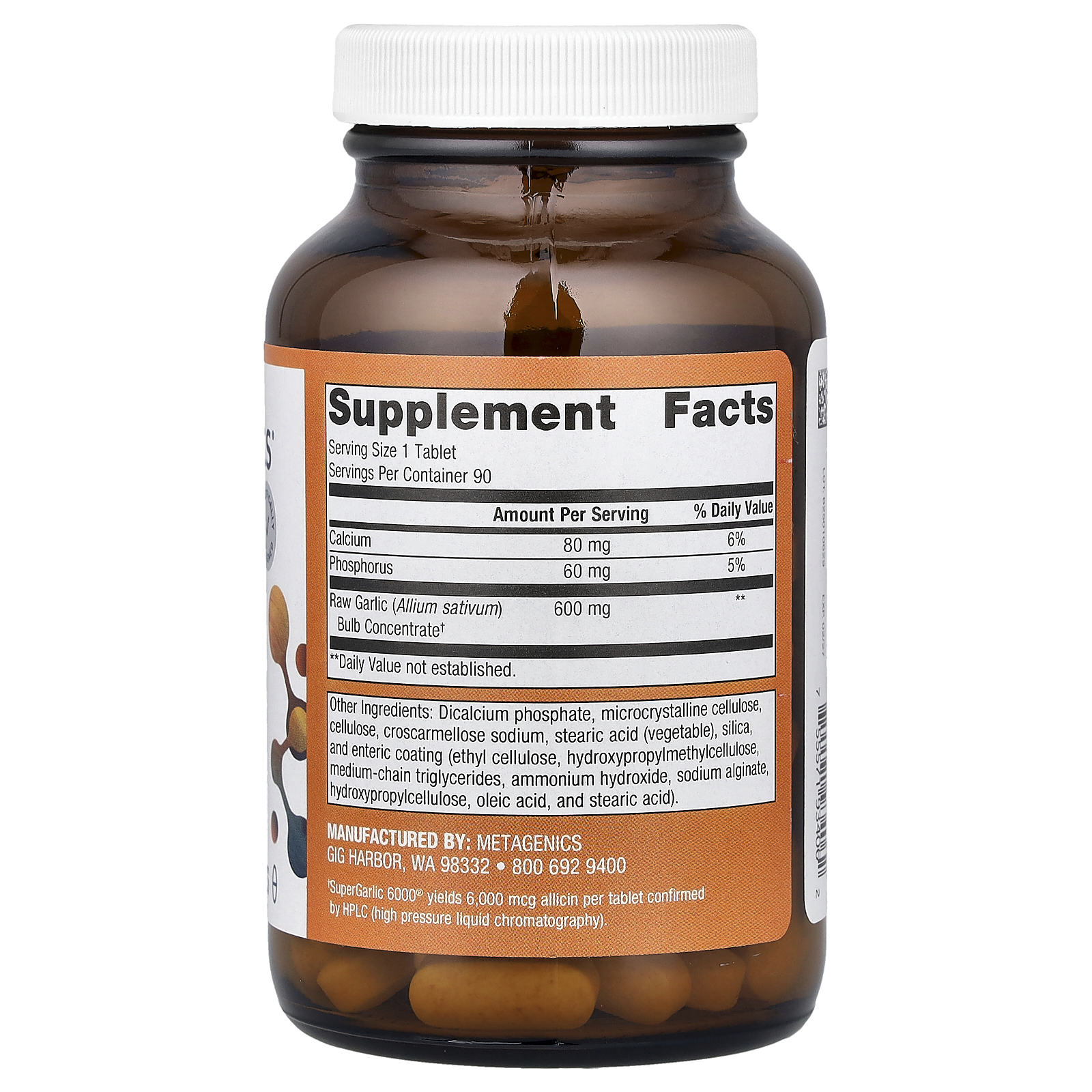 SuperGarlic 6000®, 90 Tablets