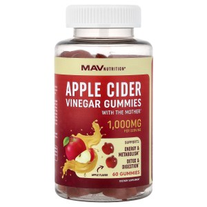 Apple Cider Vinegar Gummies with the Mother, Apple, 60 Gummies Apple Cider Vinegar Gummies with the Mother, Apple, 60 Gummies