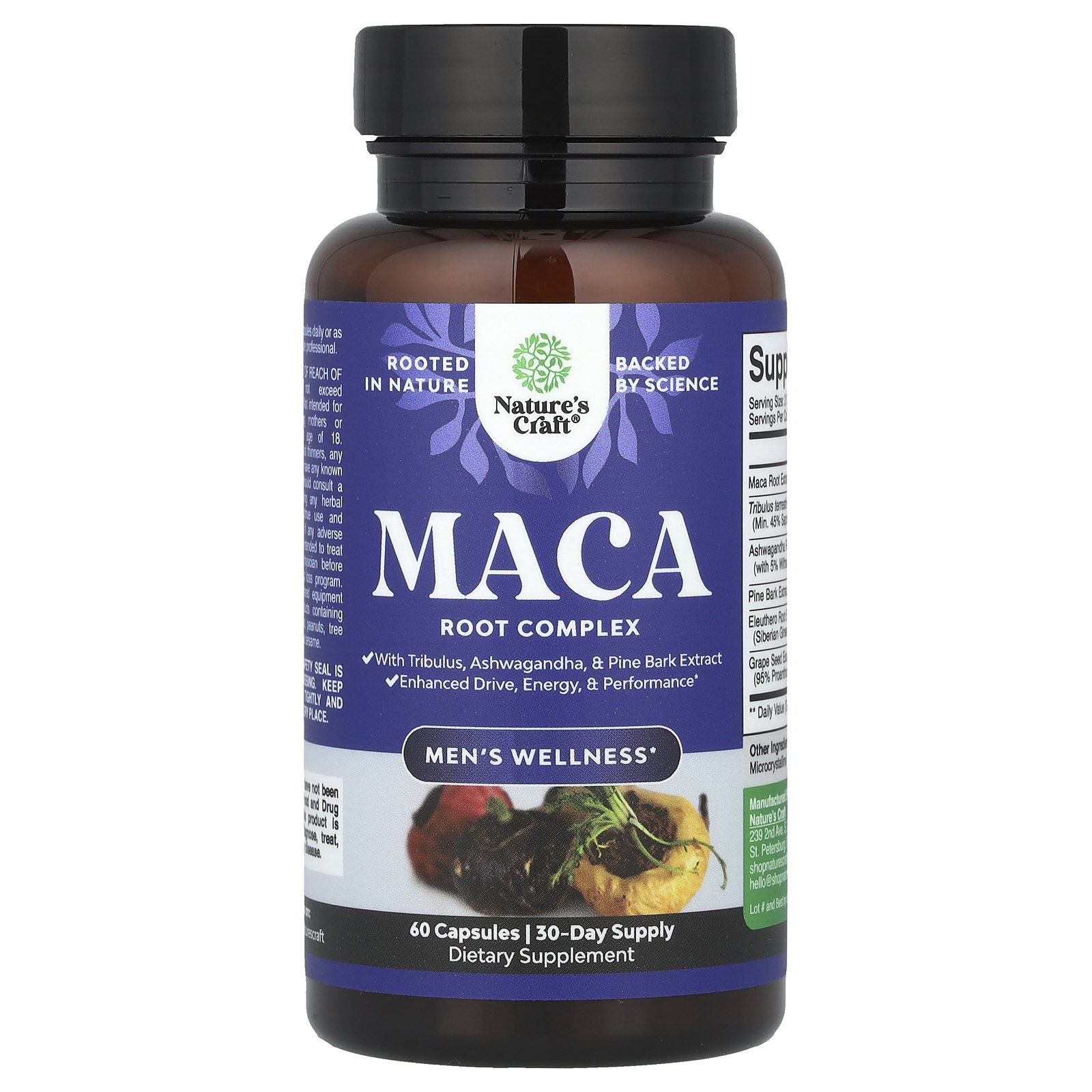 Men’s Wellness, Maca Root Complex, 60 Capsules
