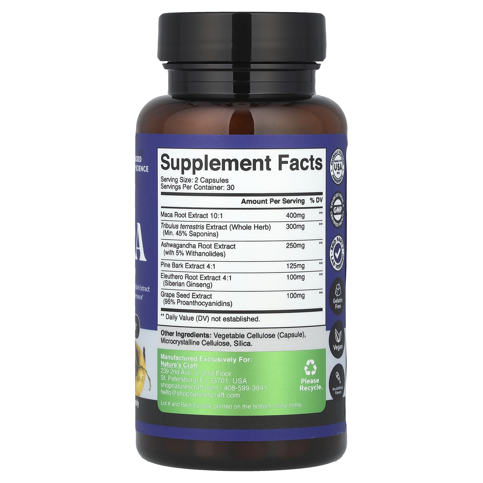 Men’s Wellness, Maca Root Complex, 60 Capsules