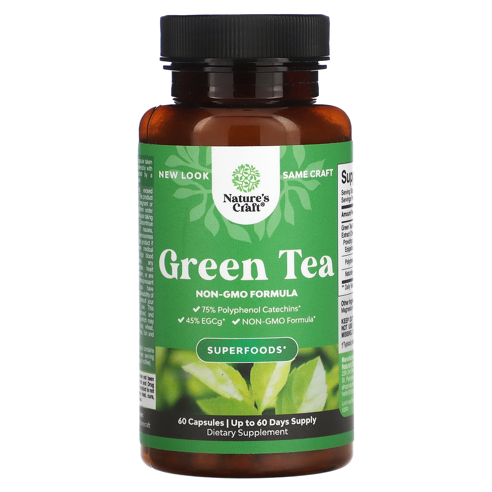 Green Tea, 500 mg, 60 Capsules