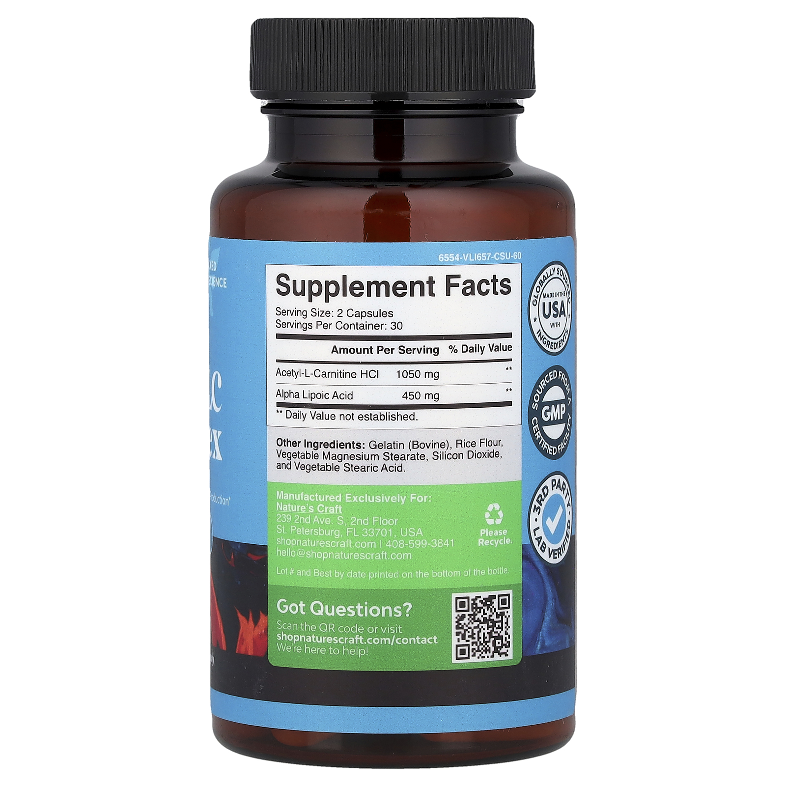 ALA/ALC Complex, 60 Capsules
