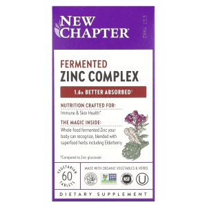 Fermented Zinc Complex, 60 Vegetarian Tablets Fermented Zinc Complex, 60 Vegetarian Tablets
