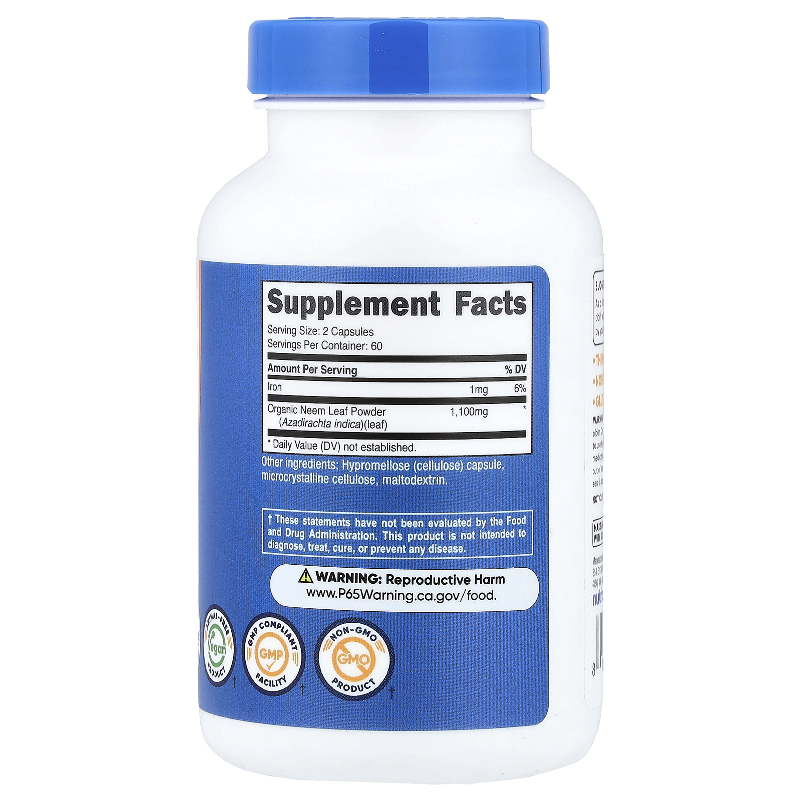 Neem Leaf, 120 Capsules