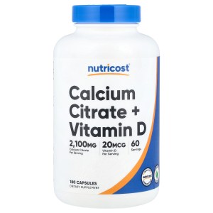 Calcium Citrate + Vitamin D, 180 Capsules Calcium Citrate + Vitamin D, 180 Capsules